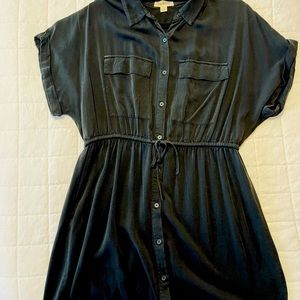Rag Poets Mini Button Down Dress
